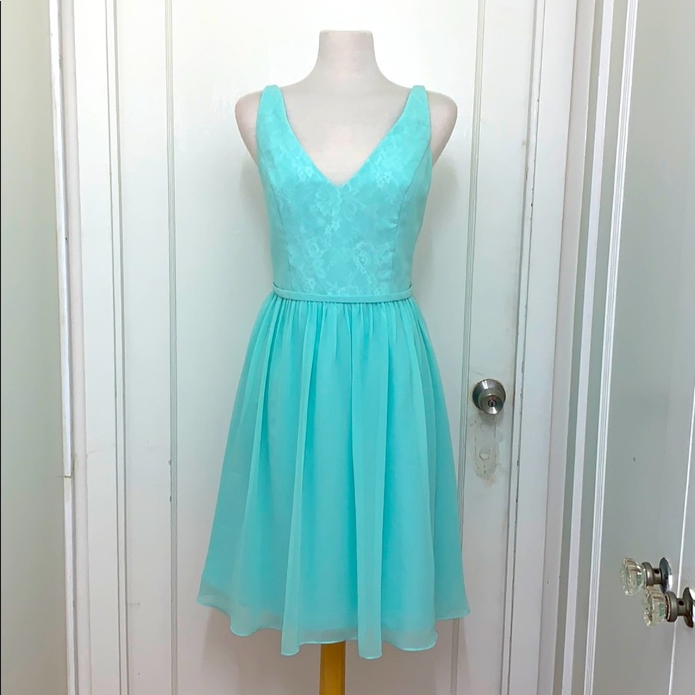 Mint green dress